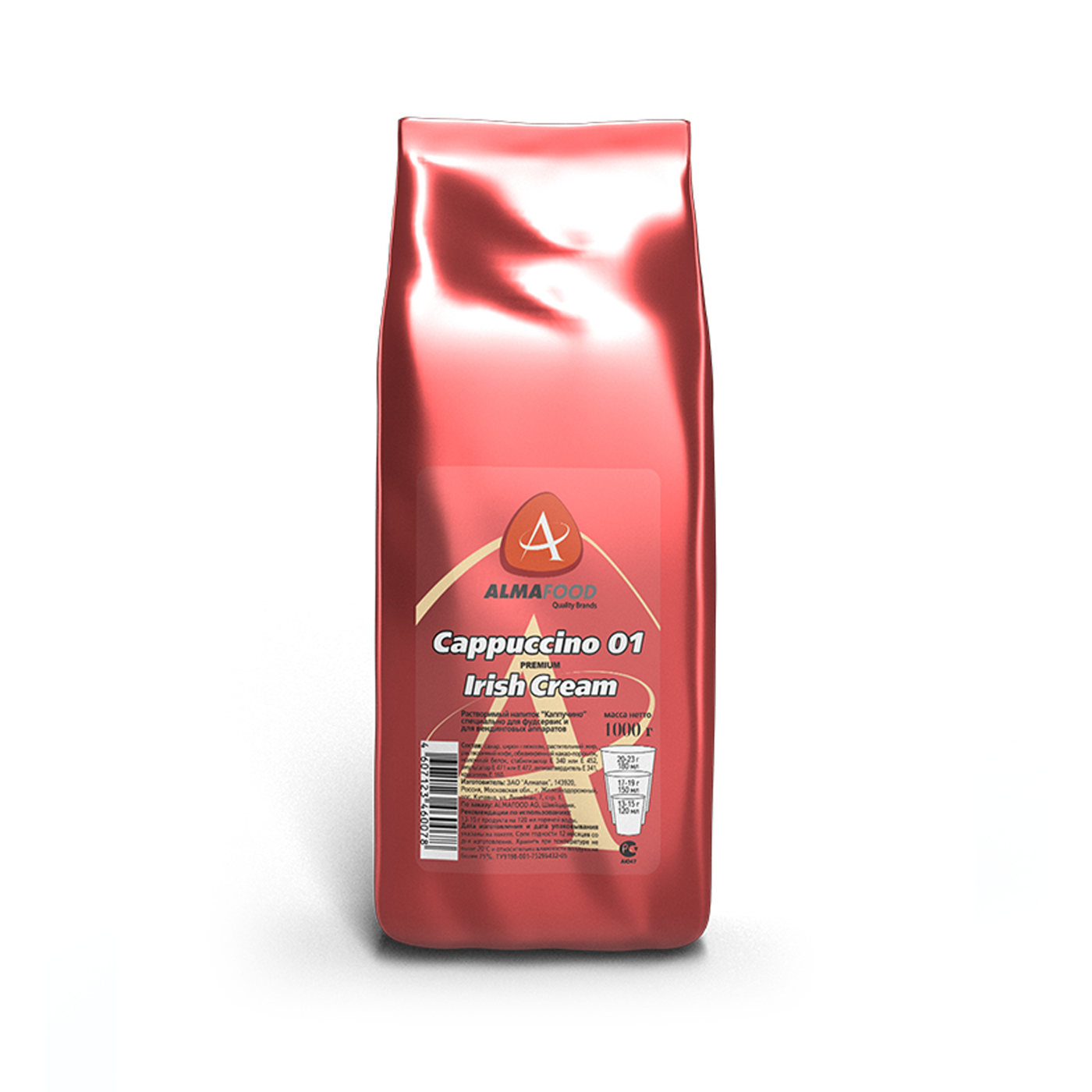 Кофейный напиток «Cappuccino 01 Premium Irish Cream», порошок