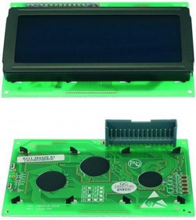 251658 DISPLAY 4X20 BLUE латиница!
